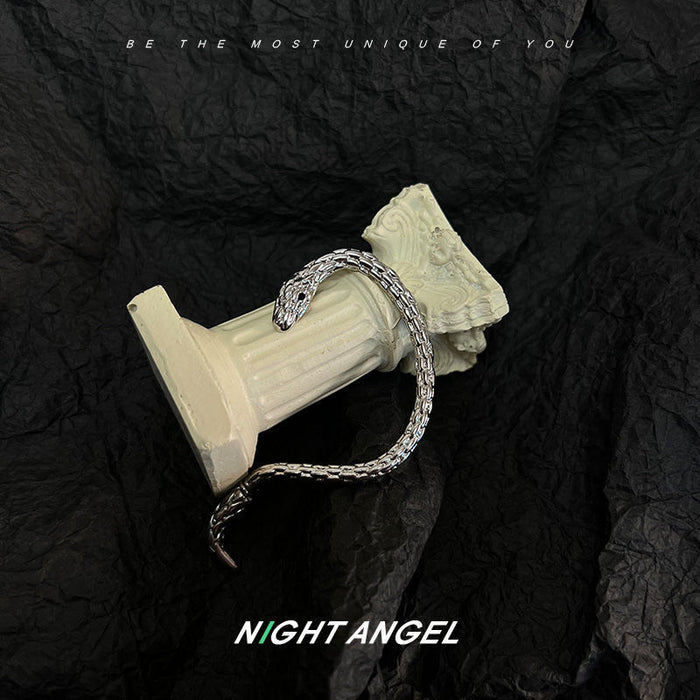 Wholesale  Punk Serpentine Earrings Ear Hanging Metal Silver Couples Earrings