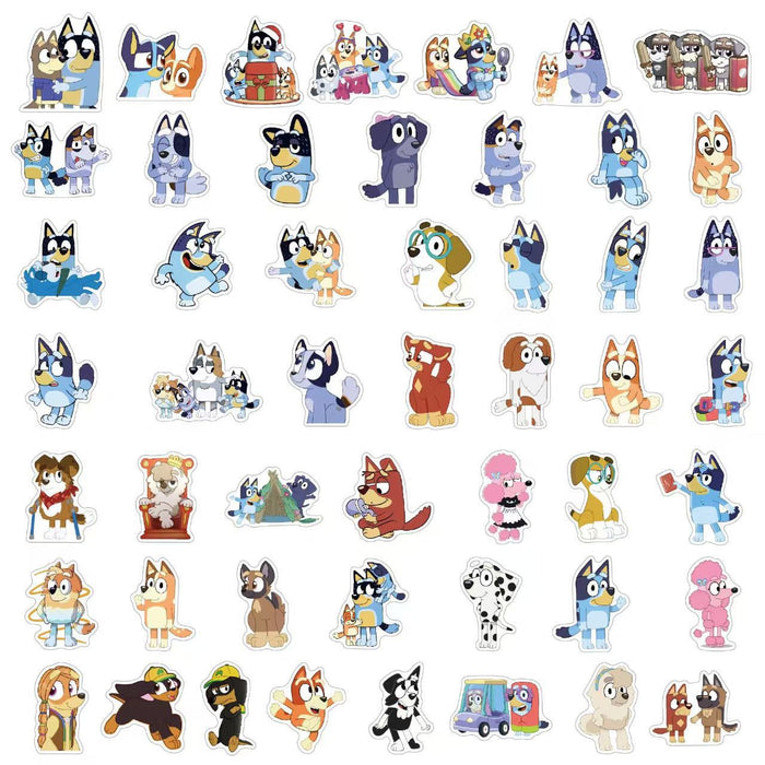 Wholesale 100pcs Cartoon Dog Graffiti Waterproof Sticker Decor for Suitcases,  Notebooks,  and Electric Vehicle Accessories