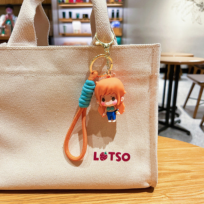 Wholesale Creative keychain, cute cartoon doll pendant, doll machine, small gift