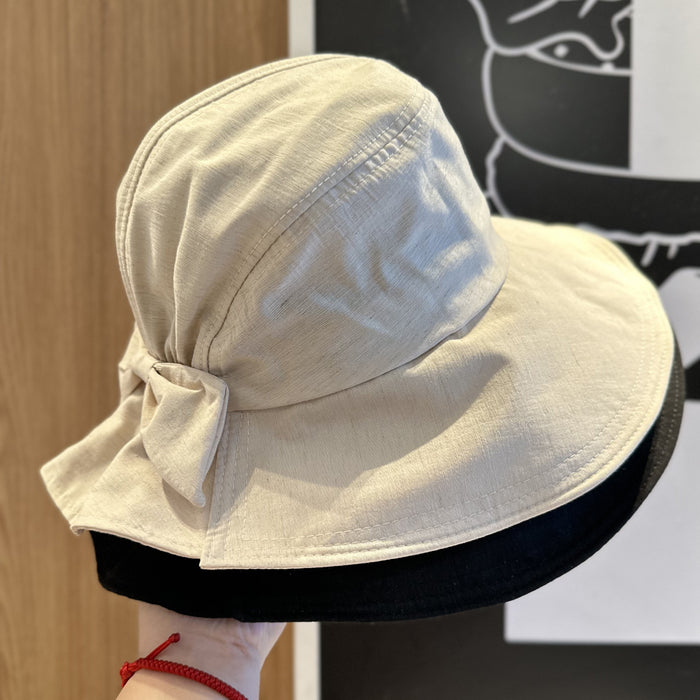 Wholesale Bow shaped sun protection fisherman hat, new travel basin hat