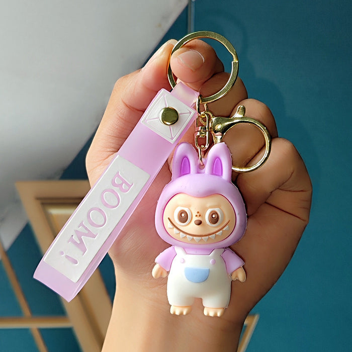 Wholesale Silicone Keychain Cute Cartoon Doll Pendant Student Schoolbag Hanging Ornaments
