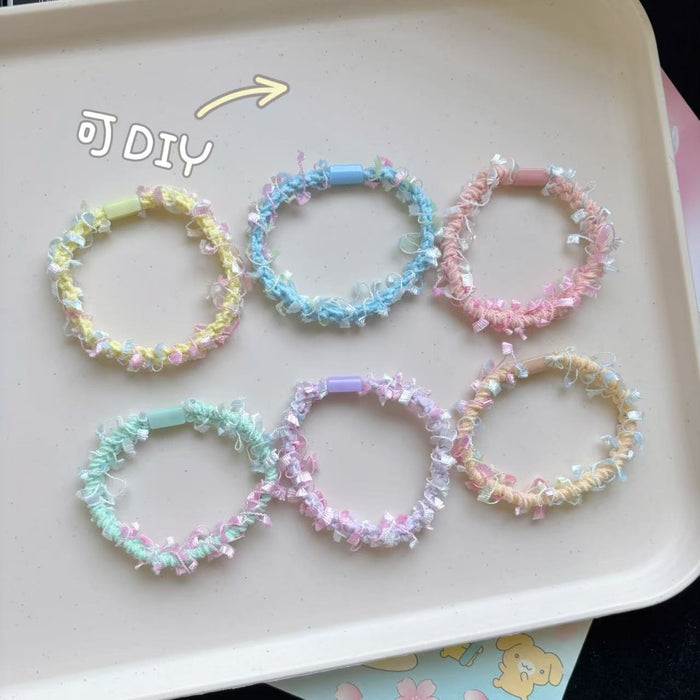 Wholesale tassel hair rope hair rubber band head rope small fresh hair rope