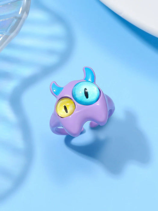 Wholesale Cartoon, playful, niche, personalized, ring, couple