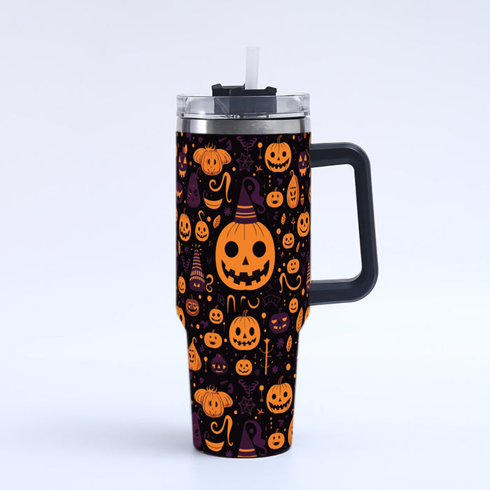 Wholesale Seasonal 3D Printed Handle Stainless Steel Tumbler 40oz Decorative Resale Accessory MOQ≥2
