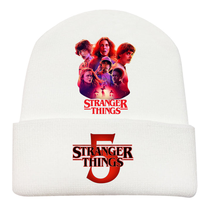 Wholesale Fashionable printed knitted hats outdoor warm hats