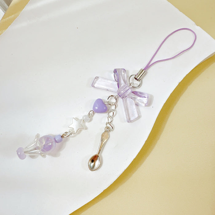 Wholesale Bow Keychain Mobile Phone Pendant Chain Backpack Decorative Pendant