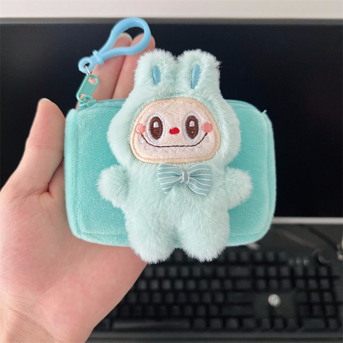 Wholesale Cute cartoon mini wallet,  portable and can be hung on a bag