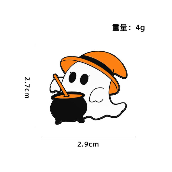 Wholesale Alloy Cartoon Brooch Ghost Skull Pumpkin Pin Fashion Accessory For Resale