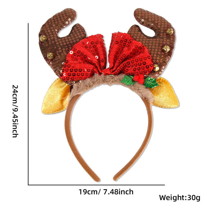 Wholesale Christmas Hair Band Headwear Children Adult Party Decoration Christmas Hat Christmas Tree Headband Hair Accessories