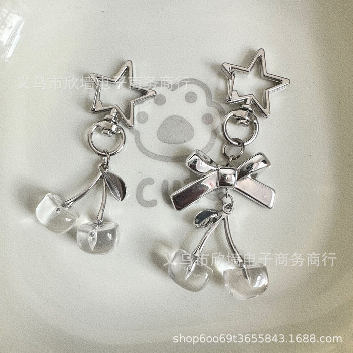 Wholesale Cute and exquisite 3D cherry keychain