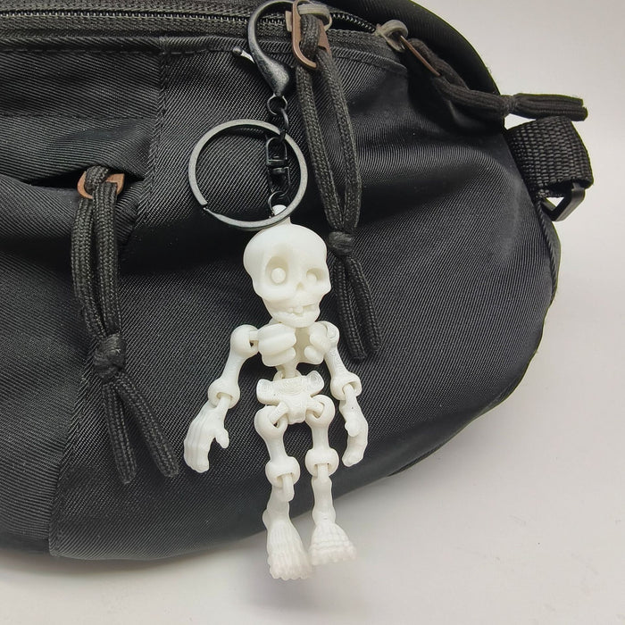 Wholesale 3D Printed  Skeleton Keychain Glow in Dark Bag Charm