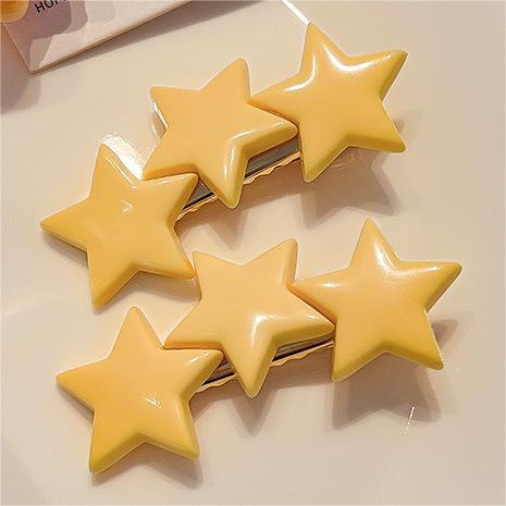 Wholesale Cute Colorful Five-pointed Star Dopamine Hair Clips JDC-HC-Shuy002