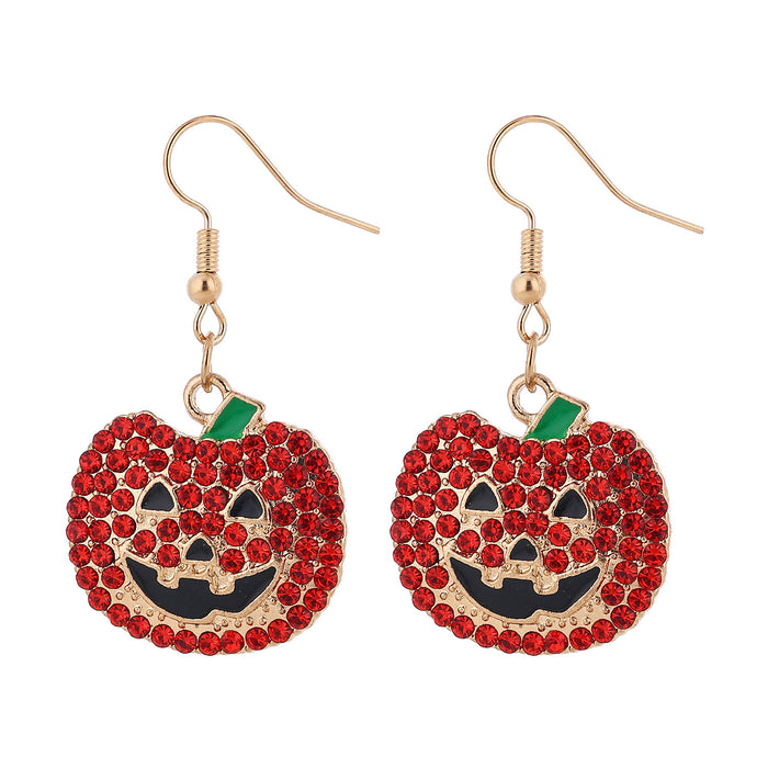 Wholesale -themed full rhinestone earrings