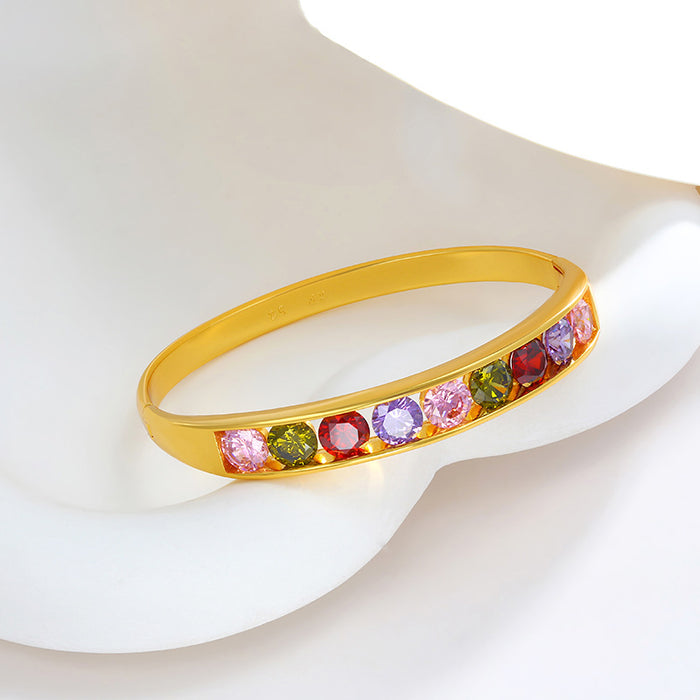 Wholesale Colorful Artificial Gemstone Bracelets for Women JDC-BT-XP004