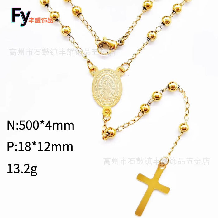 Wholesale Gold collarbone chain stainless steel cross necklace