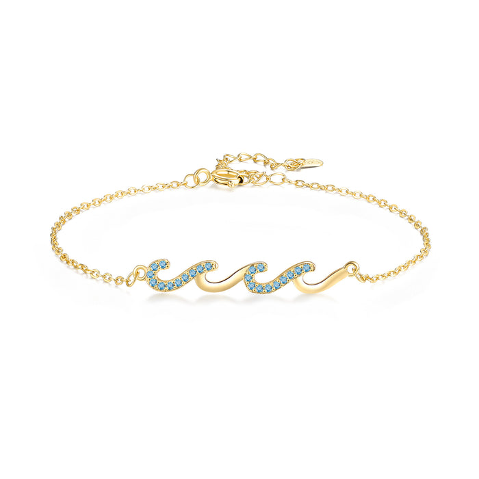 Wholesale Diamond wave bracelet women' s bracelet jewelry