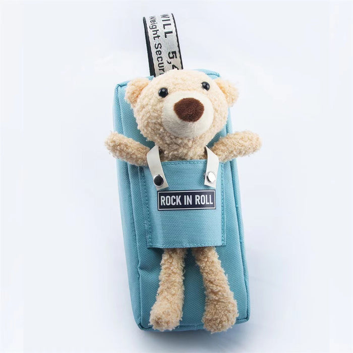 Wholesale Children's Pencil Bags Bear Detachable Double Layer