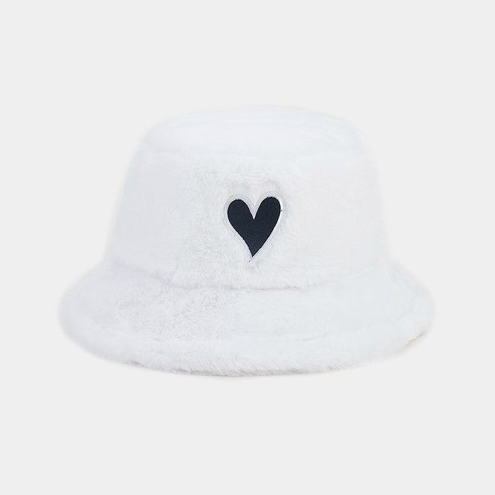 Wholesale Love Patch Plush Bucket Hat JDC-FH-LvY047