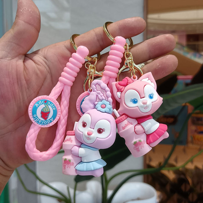 Wholesale Cute Cartoon Student PVC Keychains JDC-KC-YiChang017