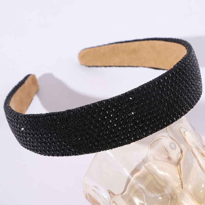 Wholesale Women' s fashionable and versatile diamond headband dopamine color headband