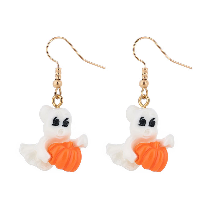 Wholesale  series witch,  pumpkin ghost bat and skull earrings