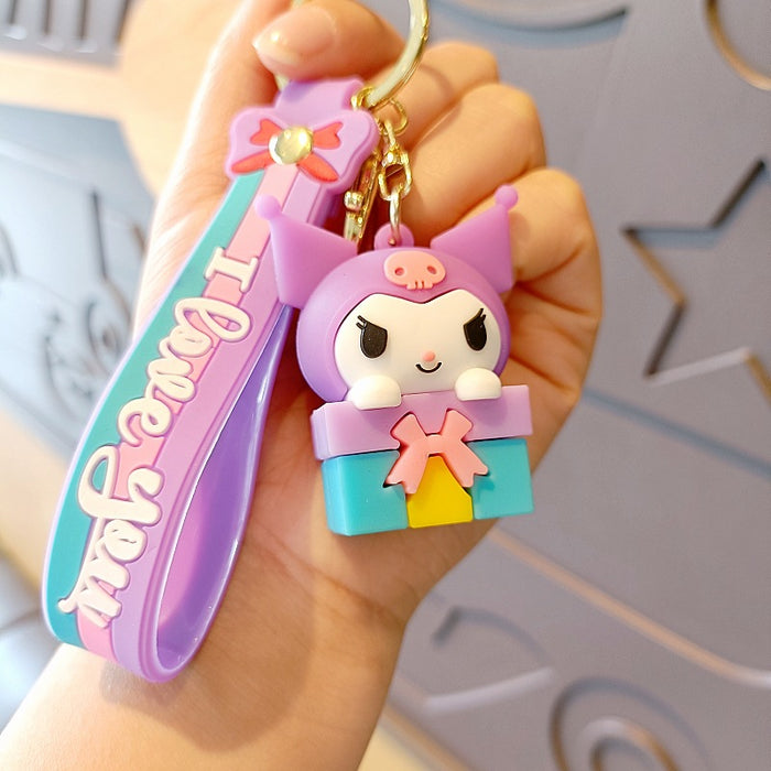 Wholesale Cartoon Silicone Doll Keychain JDC-KC-MingT173