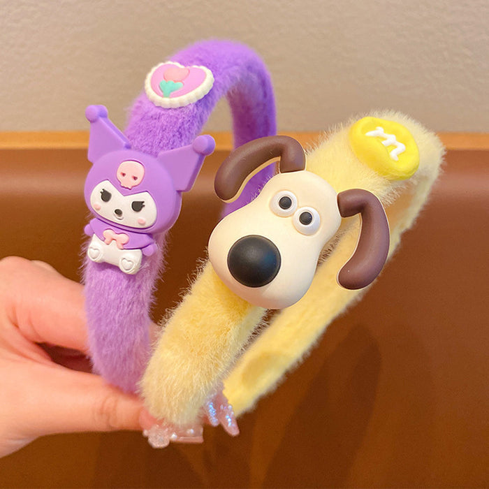 Wholesale Plush cartoon children' s hairband