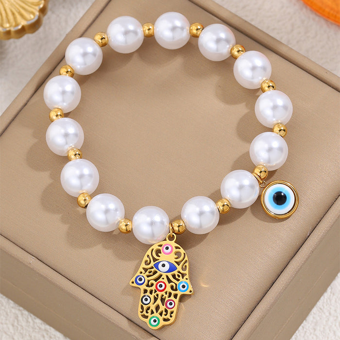 Wholesale Titanium Steel Bracelet Devil's Eye Palm Bracelet High Grade Stainless Steel Bracelet