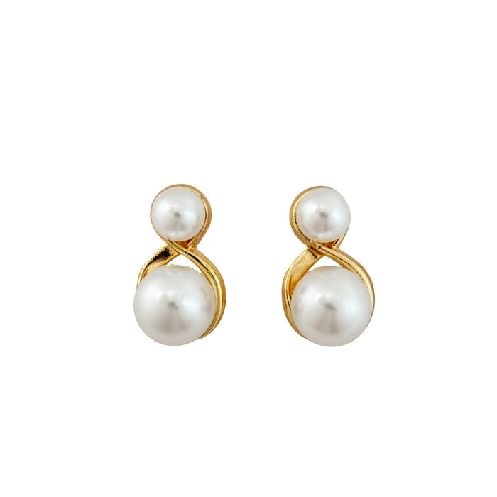 Wholesale Pearl earrings, retro, light luxury, niche, earrings, simple temperament