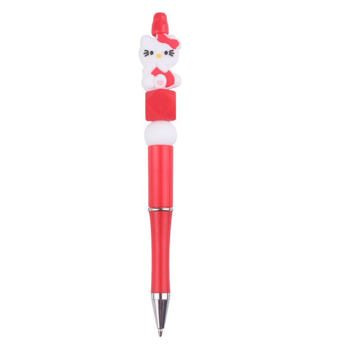 Wholesale Cartoon Silicone Plastic Bead Pen JDC-PN-GuangTian009