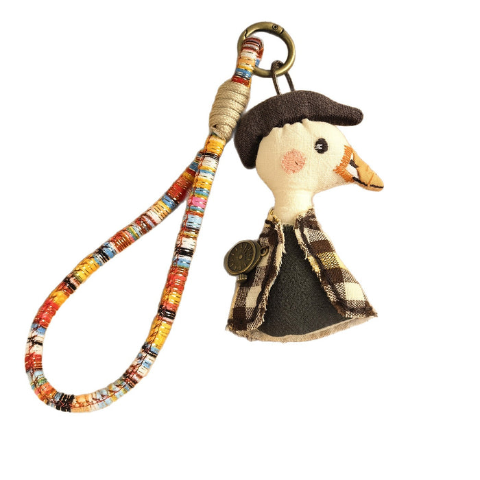 Wholesale Handmade Cartoon Animal Fabric Keychain Bag Charm - Cute Little Bear Pig Duck MOQ≥2
