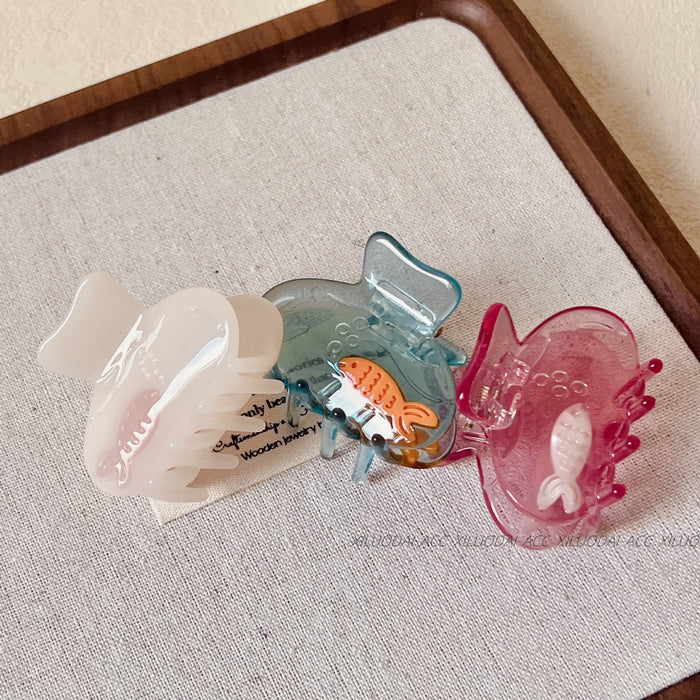 Wholesale Grasp clip, niche design, half zip hair clip, temperament, hair grabbing, shark clip at the back of the head