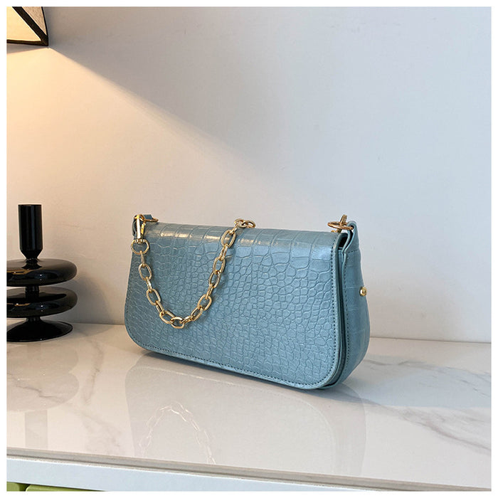 Wholesale Crocodile Pattern Chain Shoulder Underarm Small Bag Women JDC-SD-HT005