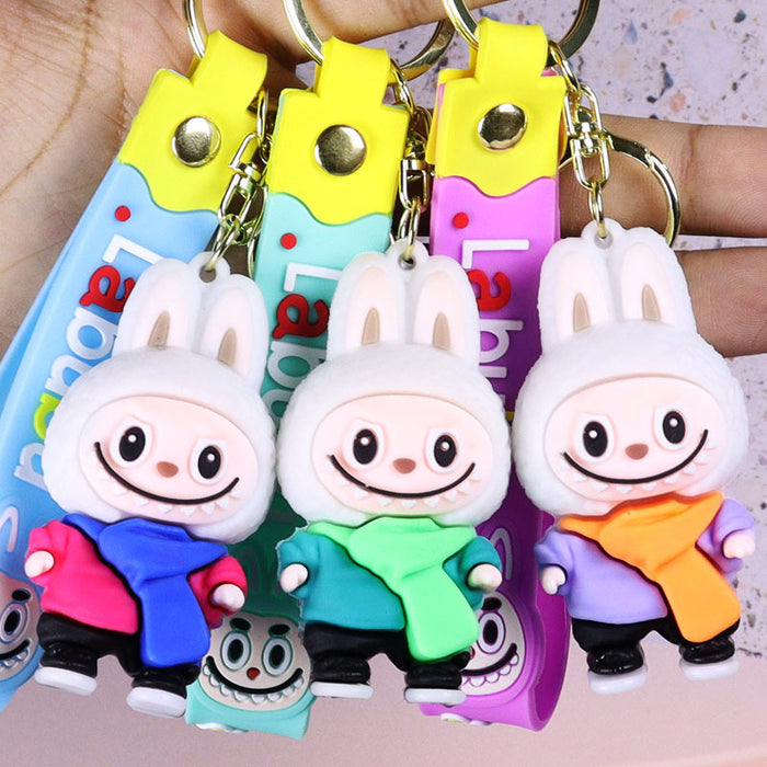 Wholesale Keychain pendant doll blind box pvc soft glue keychain couple pendant