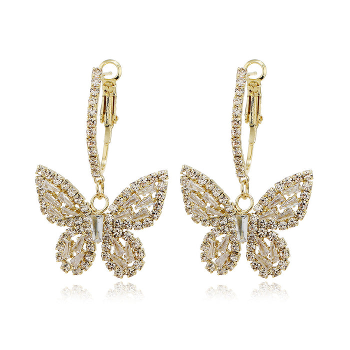 Wholesale Butterfly knot simple earrings