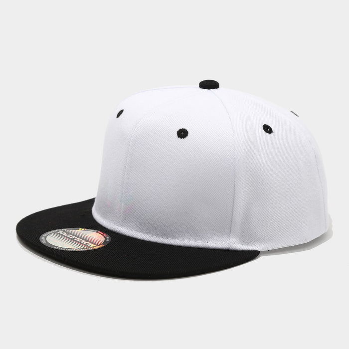 Wholesale Two-tone color block hip-hop cap unisex flat-brimmed baseball cap