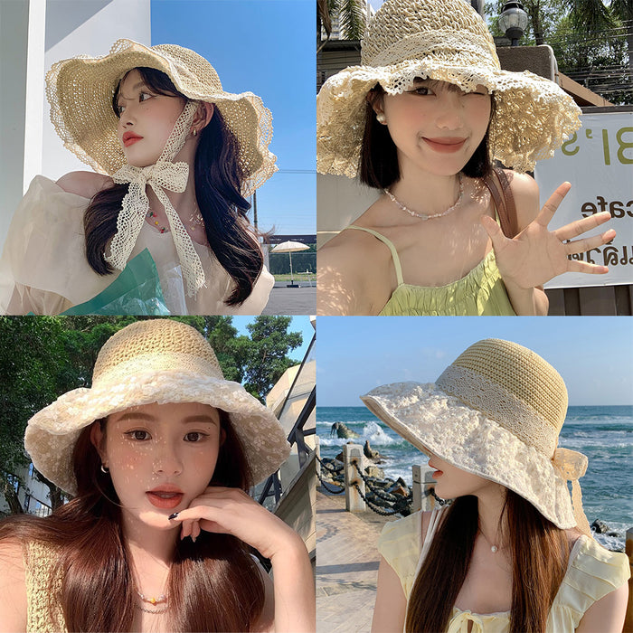 Wholesale Summer Beach Women's Versatile Outdoor Sunscreen and UV Protection Sunshade Hat Fisherman's Hat