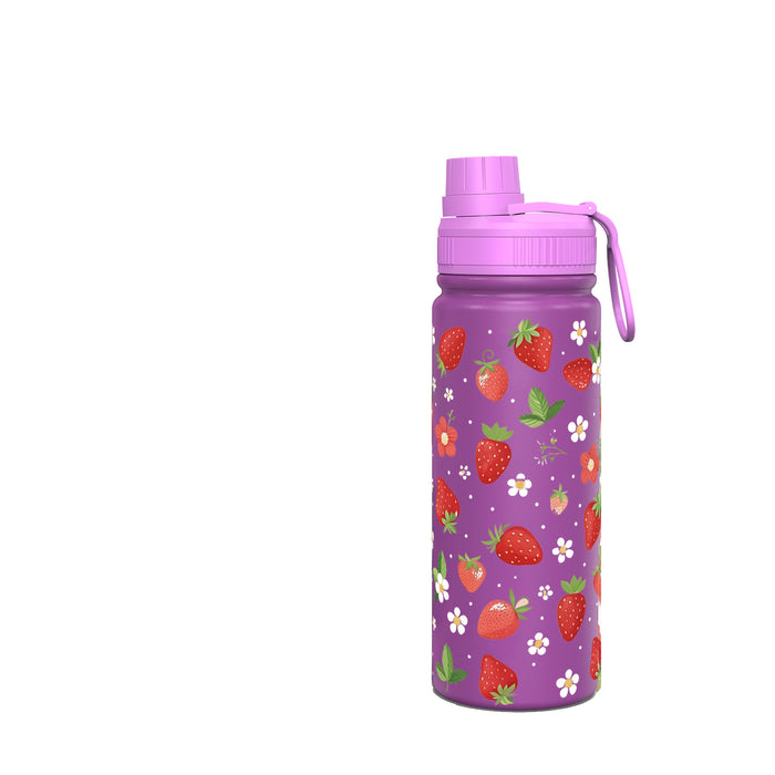 Wholesale Purple Space Pot Thermos Cup Stainless Steel Sports Fruit Print Cartoon Portable Travel Water Cup
