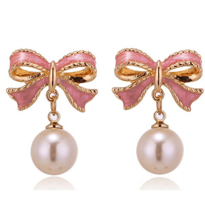 Wholesale S925 Silver Needle Oil Drops Earrings Internet Celebrity All-match Pearl Earrings
