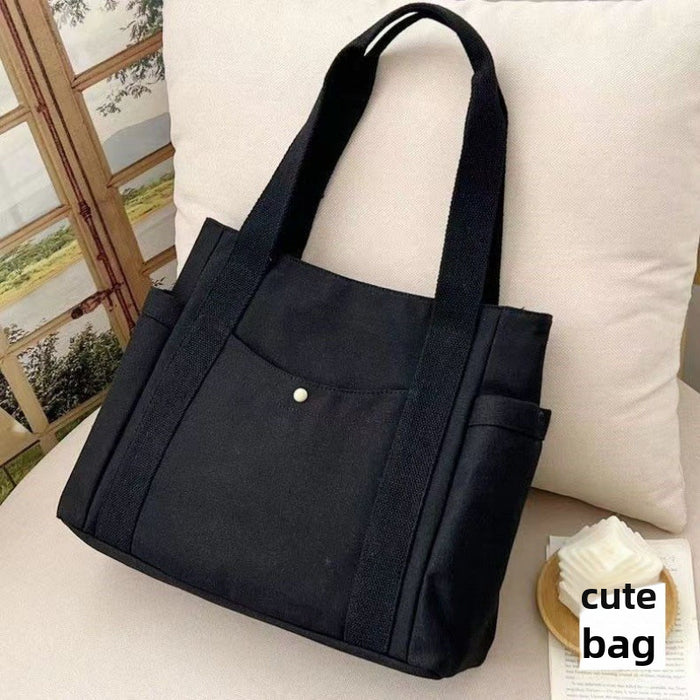 Wholesale Large Capacity Tote Canvas Bag Commuting Versatile Shoulder Bag Bag