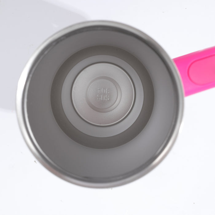 Wholesale Stainless steel ice cup cartoon pattern thermos cup large capacity portable handle car cup