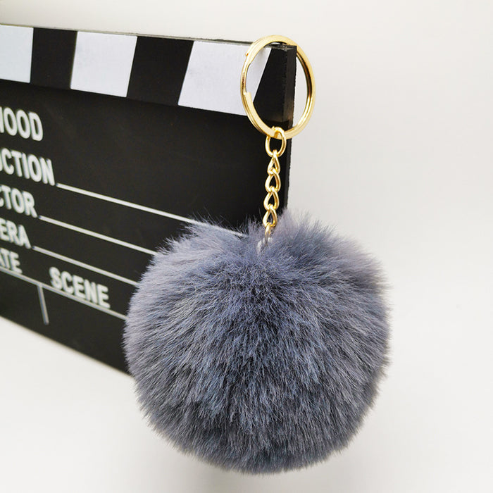 Wholesale Imitation otter rabbit fur ball hanging accessories, bags, plush keychains, pendants, accessories, gifts