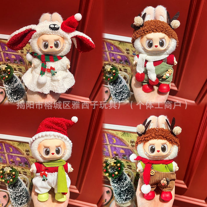 Wholesale Plush doll sweater with pendant and Christmas doll clothes