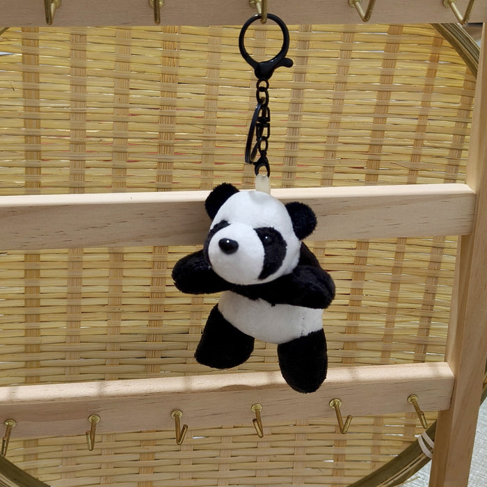 Wholesale Cute Panda Doll Keychain Pendant Bag Pendant Small Gift Plush Doll Gift Wholesale
