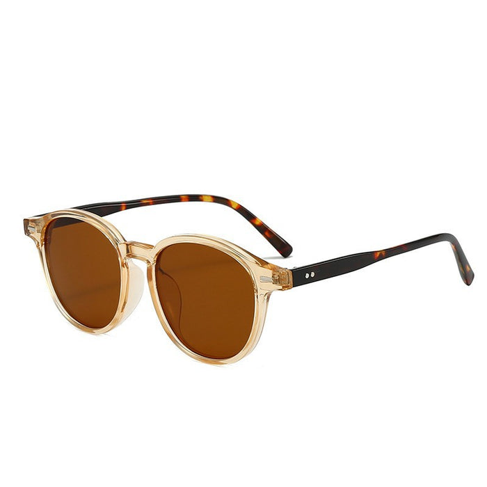 Wholesale New Rice Nail Round Frame Sunglasses Retro Personalized Sunglasses Sunglasses