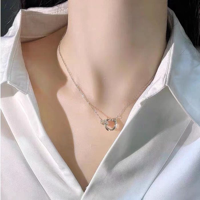Wholesale Titanium steel necklace, collarbone chain, light luxury, niche, minimalist accessories, pendant chain jewelry