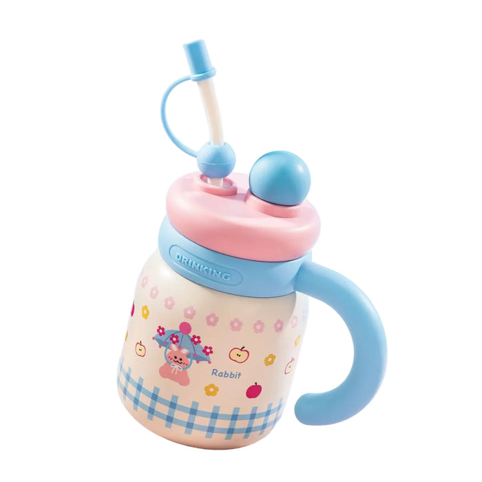 Wholesale Cute,  large-capacity stainless steel straw thermos cup