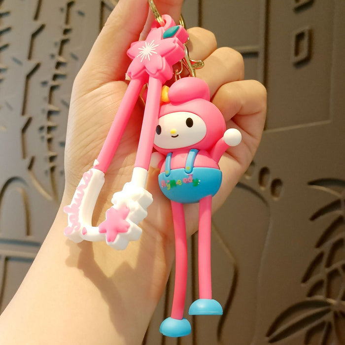 Wholesale Cute 3D Doll Silicone Keychain JDC-KC-MingT139