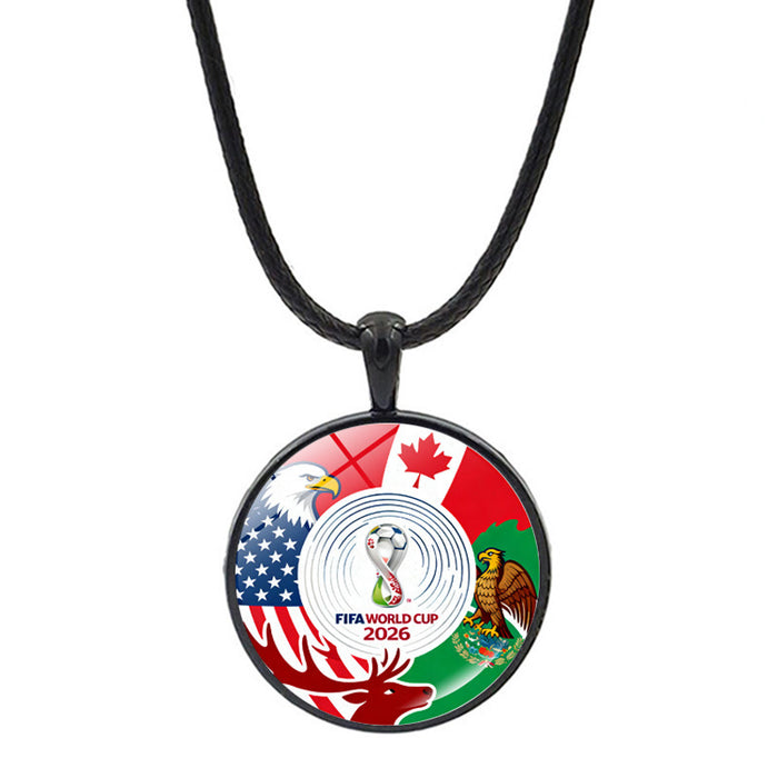 Wholesale World Cup Football Necklace Accessories