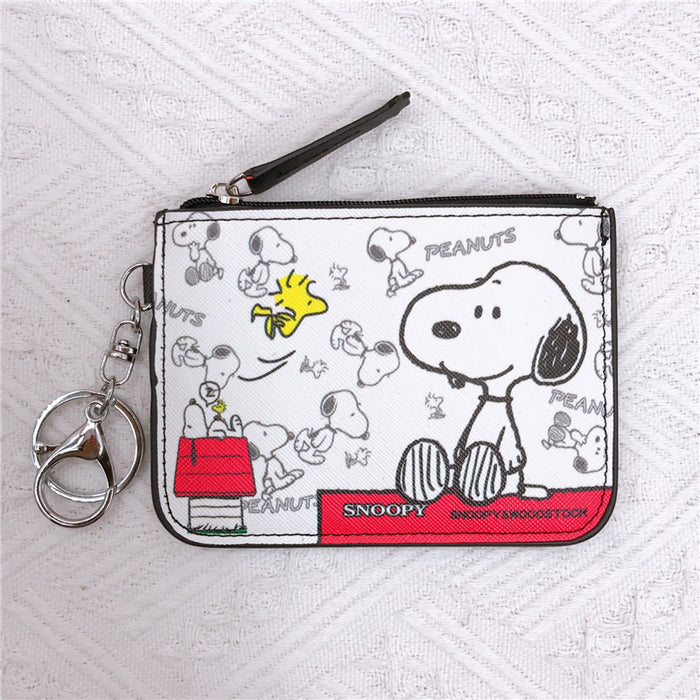 Wholesale Student Cartoon Leather Wallet with Keychain